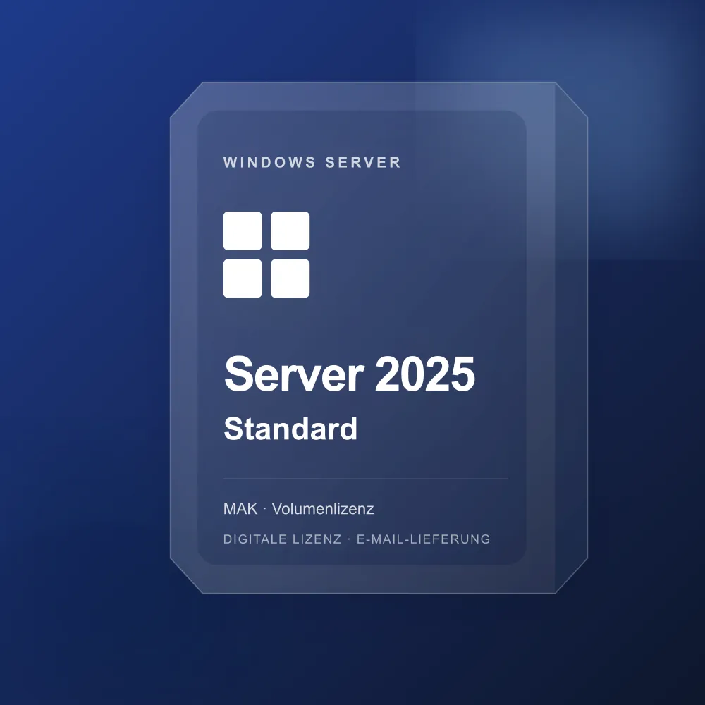 Digitale Lizenzkarte für Windows Server 2025 Standard (MAK)
